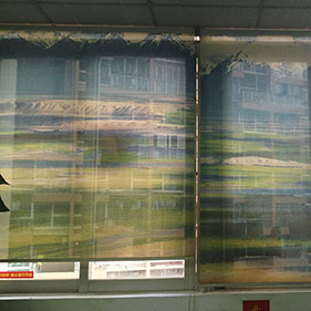 廣告窗簾定做 雙面窗簾布噴繪