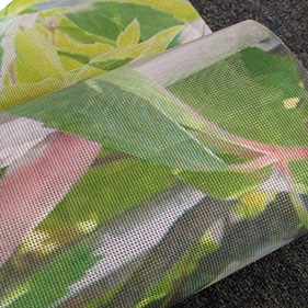 Double sides mesh banner