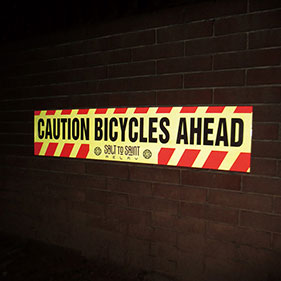 Reflecting film sign