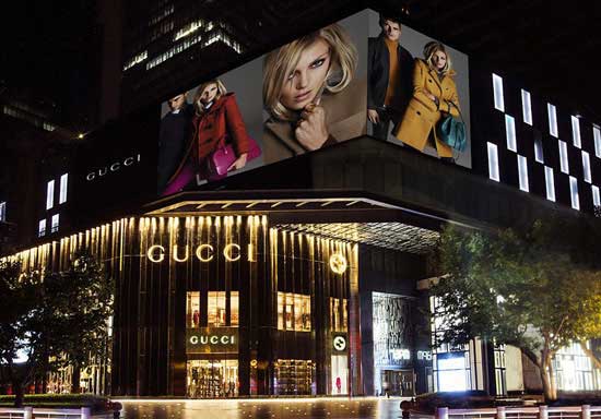 GUCCI進口燈片、UV刀刮布制作成功！